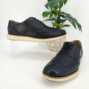 Cole Haan GrandOS Men's Size 9.5 US Leather Black Wingtip Oxford C21230